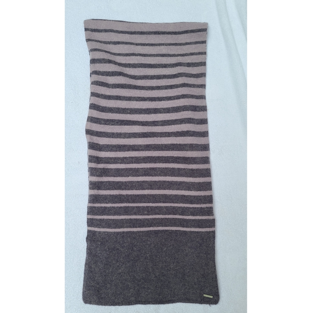 NWT! Ralph Lauren Wool Scarf Pink & Grey